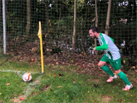 Martin Birkner beim Eckstoß - ohne Zählbares